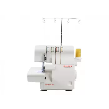 Overlock-Nähmaschine SINGER 14SH654 — Elektrisch, 4-Stufen-Knopfloch, Freiarm, 1300 Stichmuster, Weiß