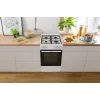 Freistehender Gasherd mit Backofen Gorenje GG5A10WFFM — 4-Flammen-Kochfeld, 70 l Backofen, emaillierte Oberfläche, weiß