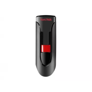USB-Stick SANDISK Cruzer Glide 32 GB USB Typ-A 2.0, Slide-Design, Passwortschutz, schwarz/rot