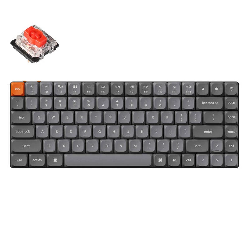 Keychron K3 Max Tastatur Universal USB RF Wireless Bluetooth Grau 75%