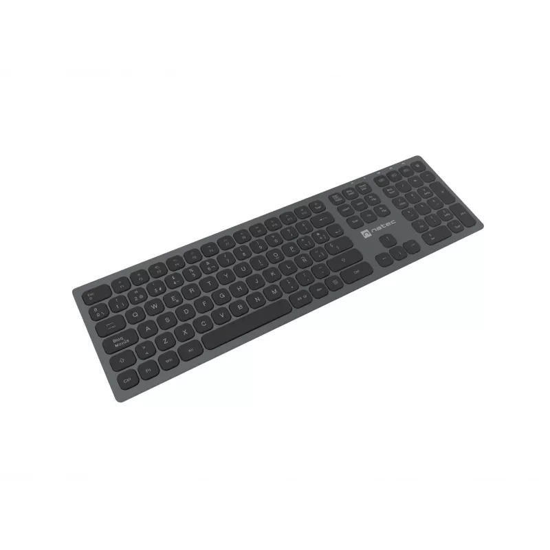NATEC NKL-1830 Tastatur Universal RF Wireless Bluetooth QWERTY Spanisch Schwarz Grau