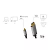 LogiLink CUA0100 Kabeladapter DisplayPort USB 3.2 Gen1 Type-C 1,8m Schwarz Grau
