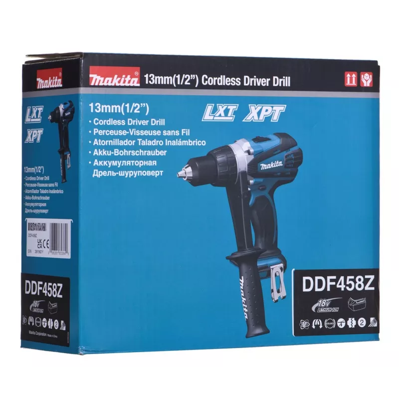 MAKITA. AKKUSCHRAUBER 18V DDF458Z 91/58Nm, ohne Akku und Ladegerät