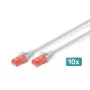 Patch Cord Digitus CAT 6 U/UTP LSZH 0,5m 10 Stück