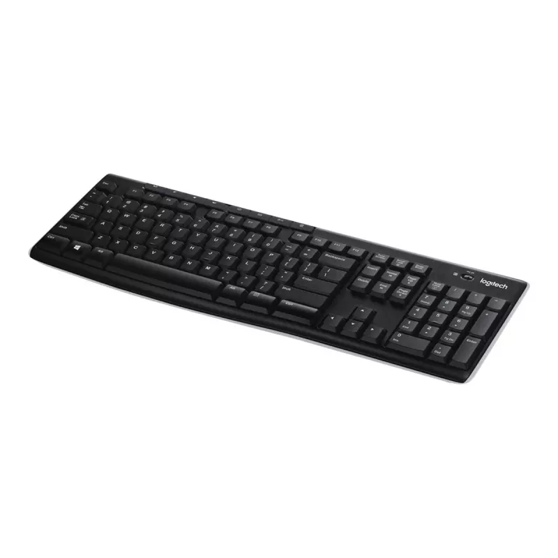 Logitech K270 Wireless Keyboard mit Unifying Receiver in Schwarz