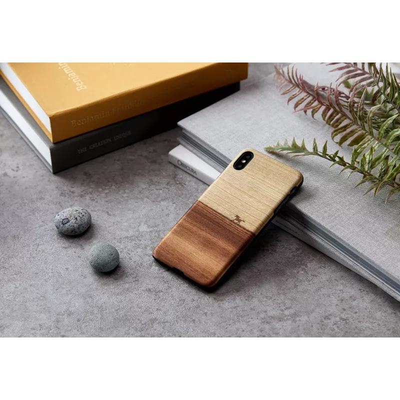 Man and Wood Handyhülle für iPhone XS Max — schwarze Schutzhülle