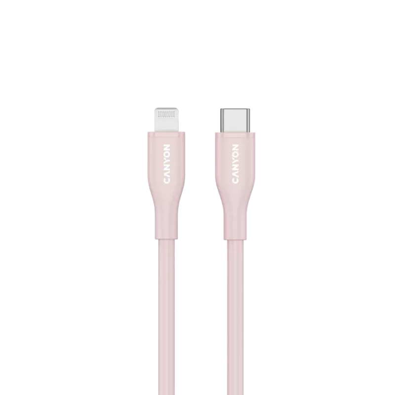 CANYON Kabel CLNM60 C-L 60W MFI 1m Silikon Pink
