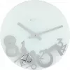 NeXtime Uhr 8115 Dropped, Ø43 cm, Wand, Silber