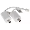Videosignal-Konverter DAHUA LR1002 — kompakte weiße Einheit, 56×27×21 mm, 0,0283 kg