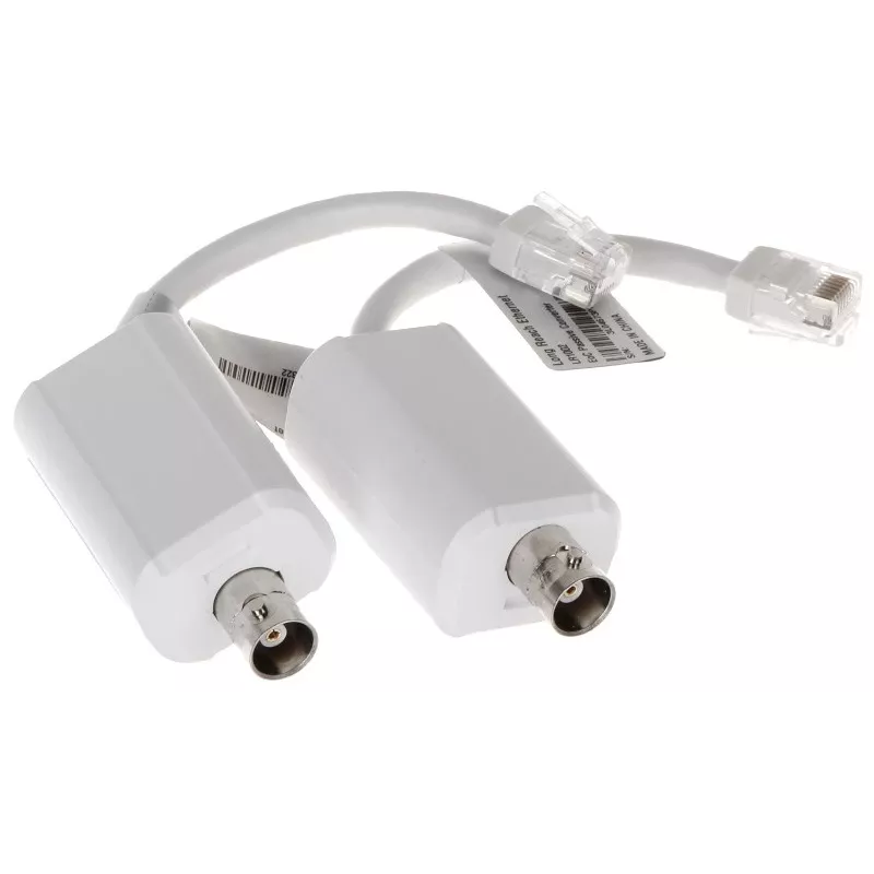 Videosignal-Konverter DAHUA LR1002 — kompakte weiße Einheit, 56×27×21 mm, 0,0283 kg