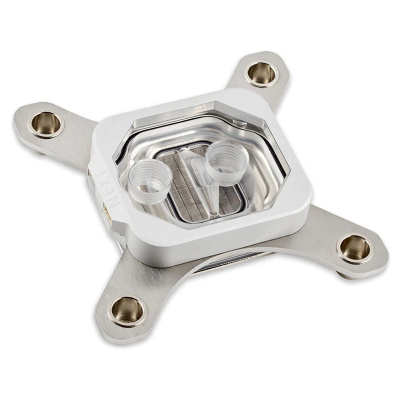 Water block Aqua-Computer 21801 — Acryl/Aluminium/Nickel, 98×98×22 mm