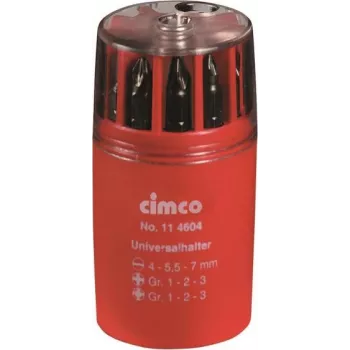 Cimco Bits-Box 10-teiliger Satz 11 4604 — 10 Präzisions-Schraubendreherbits in kompakter Aufbewahrung
