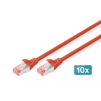 Netzwerkkabel Digitus CAT 6 S/FTP RJ-45 5m Rot
