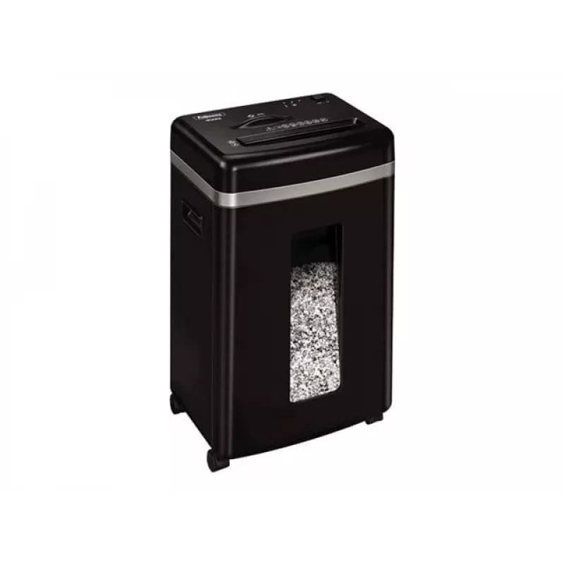 Aktenvernichter Fellowes Powershred 450M Micro-cut, 9-Blatt-Kapazität, 2 x 12 mm, 22-Liter-Auffangbehälter, schwarz
