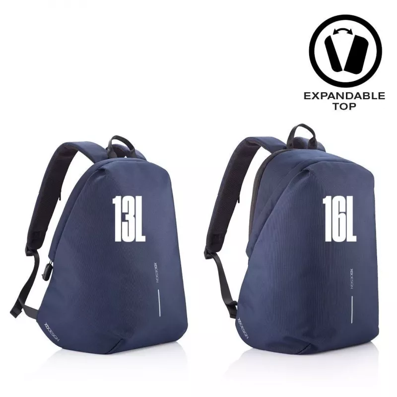 Freizeitrucksack XDDESIGN Bobby Soft mit 15,6 Zoll Laptopfach, 16 l, marineblau, PET