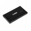 HDD-Gehäuse IBOX HD-02 Schwarz für 2,5-Zoll-SATA-Laufwerke, USB 3.2 Gen 1 (Typ A), ein Einschub, Metall