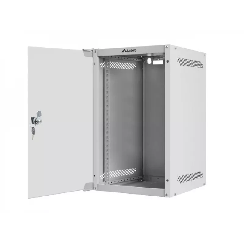 Wandgehäuse LANBERG WF10-2309-10S 9U, 280×310×469 mm, 20 kg Tragfähigkeit, grau