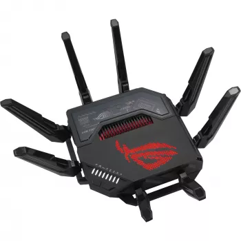 ASUS ROG Rapture GT-BE98 Wireless-Router 10 Gigabit Ethernet Quad-Band (2,4 GHz / 5 GHz-1 / 5 GHz-2 / 6 GHz) Schwarz