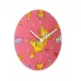 NeXtime Uhr 8810 Tickle My Tummy, Ø30 cm, Wand, Pink/Mehrfarbig