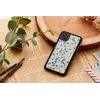 Smartphone-Hülle man and wood für iPhone 11 Pro – blaues Dreieck auf Schwarz, schützende Hartschale