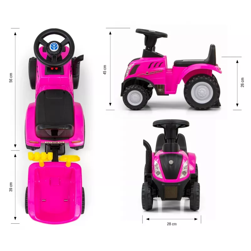 Rutschfahrzeug milly mally T7 Traktor (pink) Kinderrutschfahrzeug