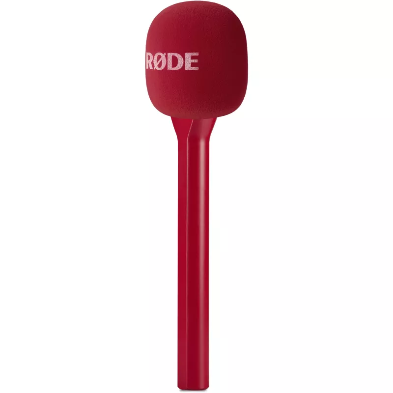 Tragbares Interview-Mikrofon Rode Interview GO – Rot (kompakt, Handgerät, Plug-and-Play)