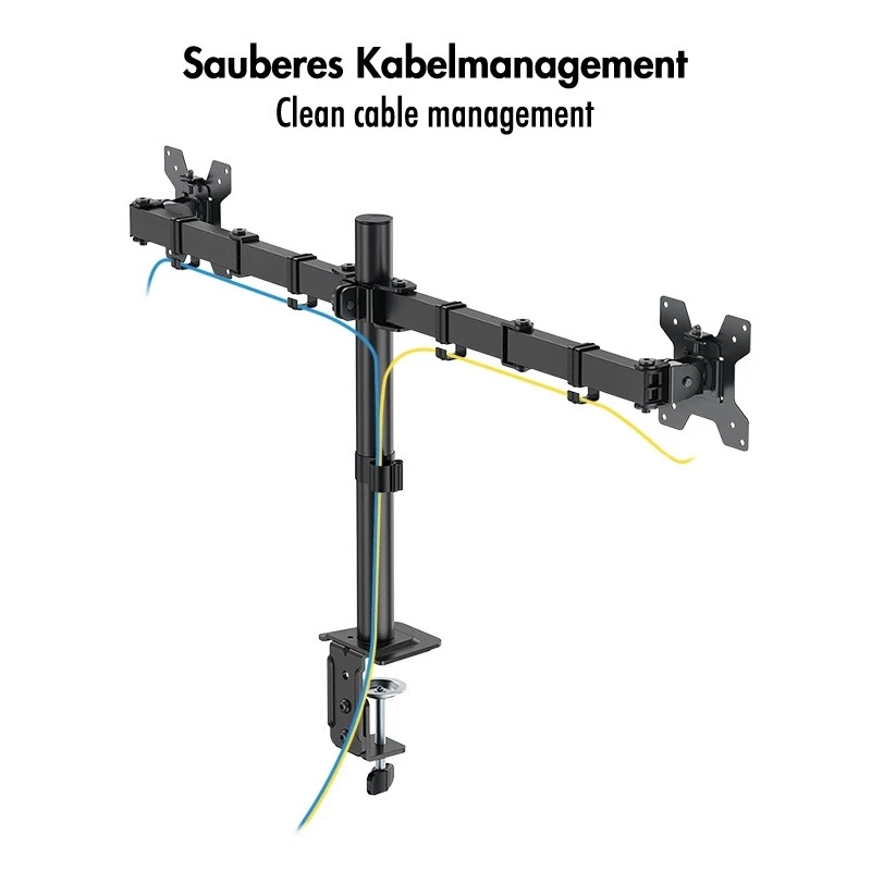 Dual-Monitor-Halterung 17-32 10kg pro Arm