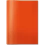 Schulheftumschlag HERMA PP A4 transparent/rot