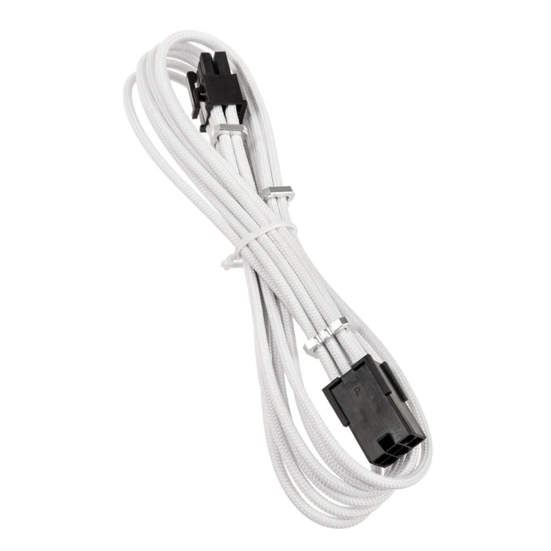 BITFENIX Alchemy PCIe 6-Pin Verlängerungskabel 45 cm gesleevt weiß