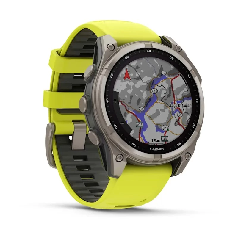 Garmin fenix 8 3.3 cm (1.3) 47 mm Digital 260 x 260 Pixel Touchscreen Titan Wi-Fi GPS (Satellit)