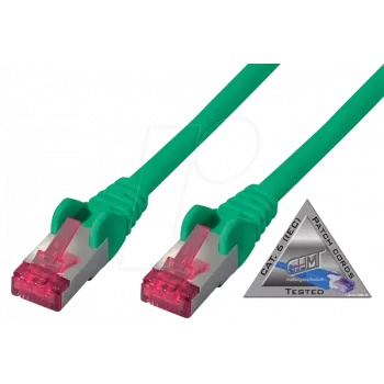 Netzwerkkabel ShiverPeaks BS75711-A1.5G Grün 1,5 m Cat6a S/FTP