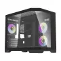Darflash FT418 Computergehäuse + 6 aRGB-Lüfter (schwarz)