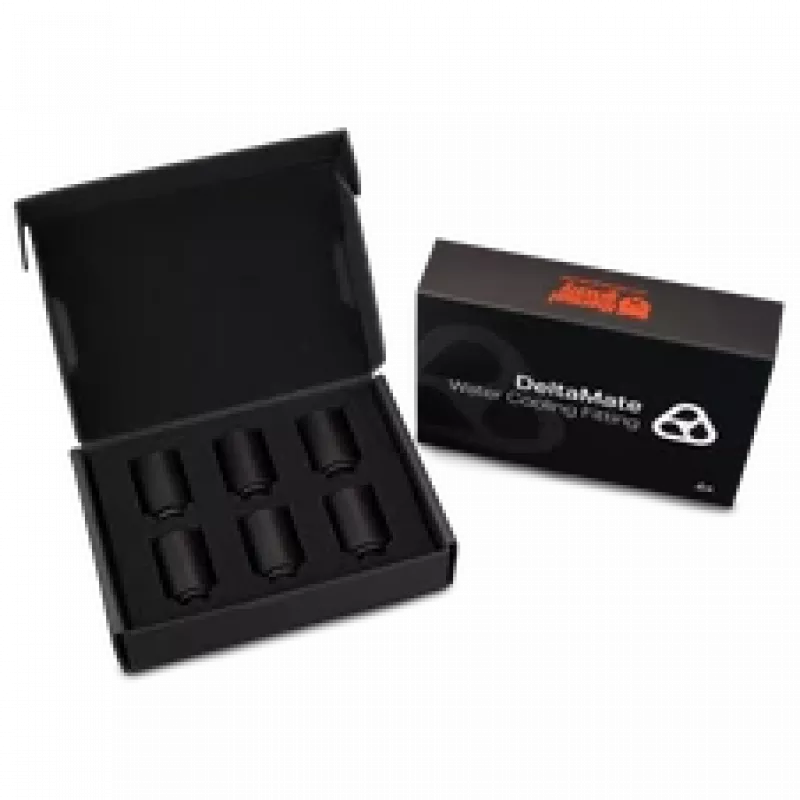 Thermal Grizzly DeltaMate Extender MF28 – Wasserkühlungsanschluss, Schwarz, 6 Stk. (TG-DM-FIT-6008)