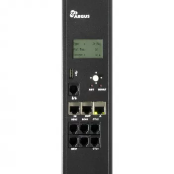 Inter-Tech SA-1632WN PDU (Stromverteilungseinheit) 16x C13 Ausgänge, verwaltet/überwacht, 100–240V, 32A, TCP/IP, SNMP, schwarz