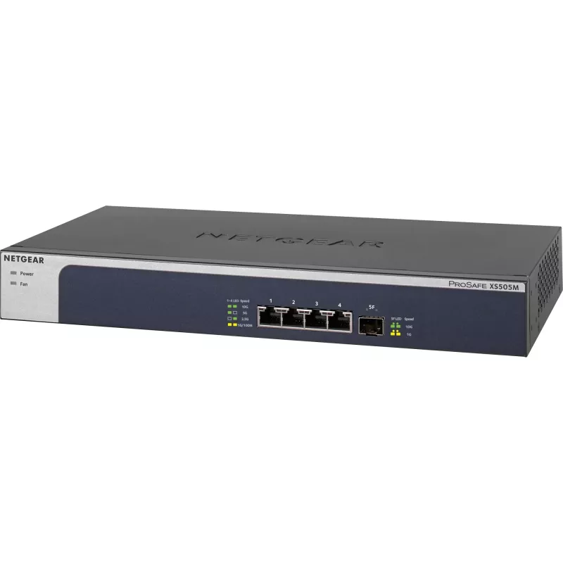 NETGEAR XS505M Unmanaged 10G Ethernet (100/1000/10000) Grau, Silber