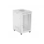 BODENSTEHENDER RACK-SCHRANK 19 27U 800X1000 GRAU PERFORIERTE LCD-TÜR LANBERG (flach PACK)