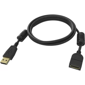 USB-Kabel Vision TC-2MUSBEXT-BL USB 2.0 2 m Schwarz