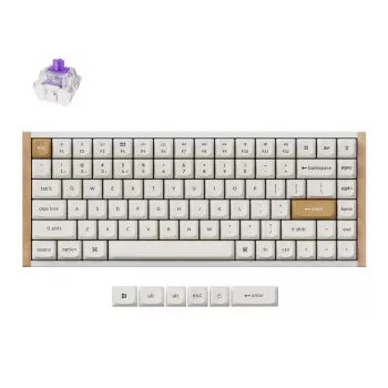 Kabellose mechanische Tastatur Keychron K2 Special Edition Weiß RGB-Hintergrundbeleuchtung, kompaktes 75%-Layout