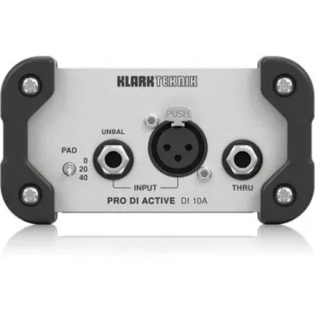 Aktive DI-Box Klark Teknik DI 10A 1-Kanal mit 48V Phantomspeisung