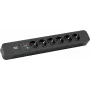 Power Extension Kabel Bachmann Primo 2 2m 6 AC Outlets Schwarz