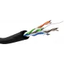 Netzwerkkabel Goobay CAT 5e U/UTP 100m Schwarz