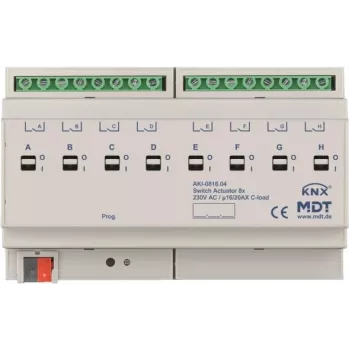 MDT AKI-0816.04 Schaltaktor 8-fach, 8TE, REG (AKI-0816.04)
