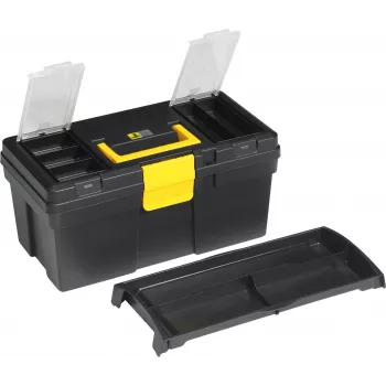 Aufbewahrungsbox allit McPlus Promo 16 476180 Kunststoff, schwarz/grün, stapelbarer Organizer
