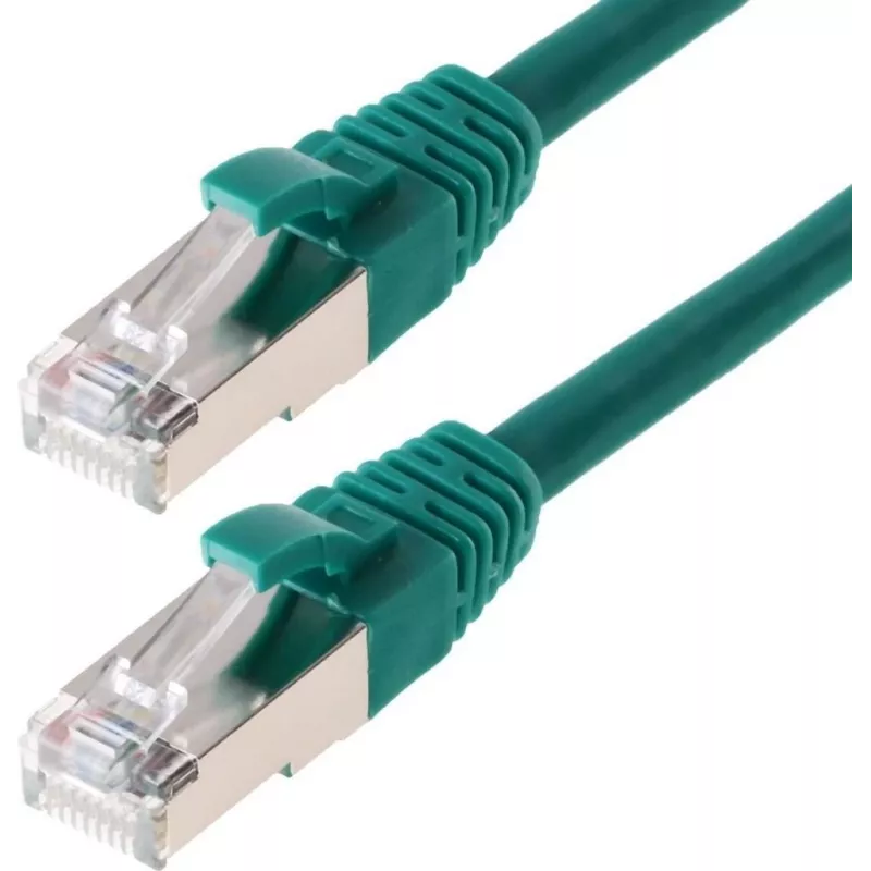 Netzwerkkabel Helos CAT6 S/FTP (PIMF) 1m Grün