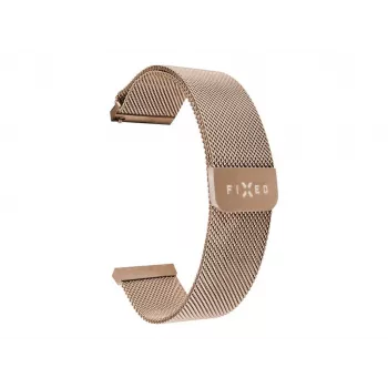 Edelstahl-Mesh-Armband FIXED FIXMEST-20MM-RG 20 mm Schnellverschluss, Roségold