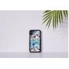 Smartphone-Hülle iKins für iPhone XS / XS Max, schwarzes Stein-Design, schützende Rückabdeckung