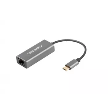NATEC Cricket USB 3.2 Gen 1 Type-C Grau Ethernet Hub 1000 Mbit/s