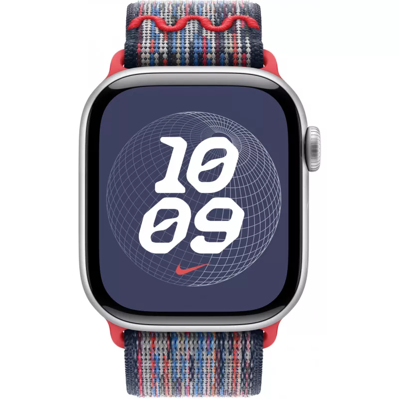 42 mm Blau/Rot Nike Sport Loop