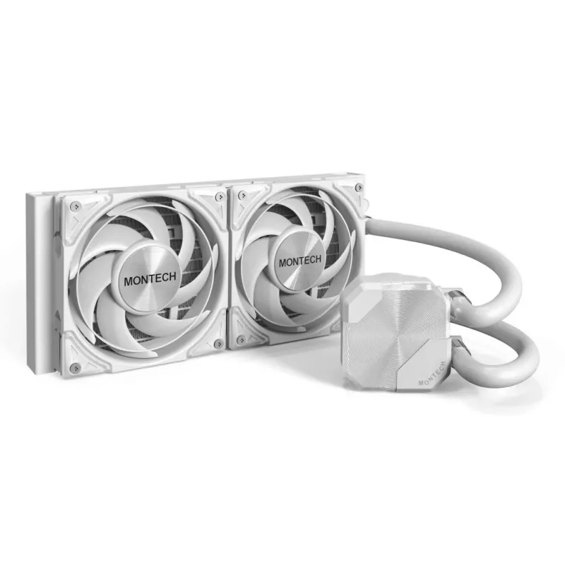 Montech HyperFlow Silent 240 Prozessor All-in-One-Flüssigkeitskühler 12 cm Weiß 1 Stk.