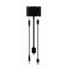 HDMI-zu-VGA-Adapter GEMBIRD A-HDMIM-HDMIFVGAF-01, HDMI-Stecker auf VGA-Ausgang, 0,15 m, schwarz